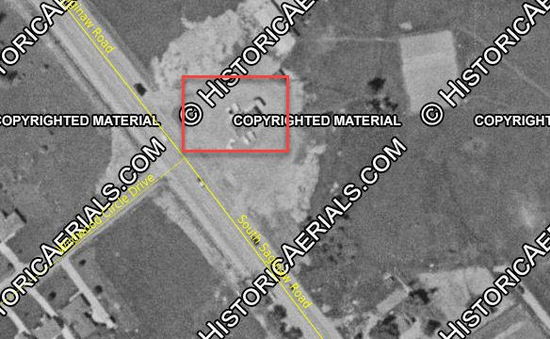 Johnsons Drive-In - 1957 Aerial